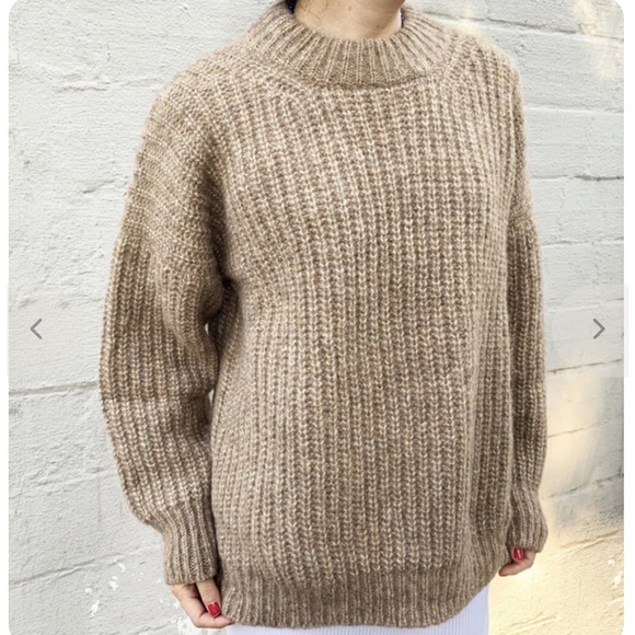 Lauren Manoogian Sweaters - Lauren Manoogian Camel Fisherman Alpaca Pullover Sweater Size 1